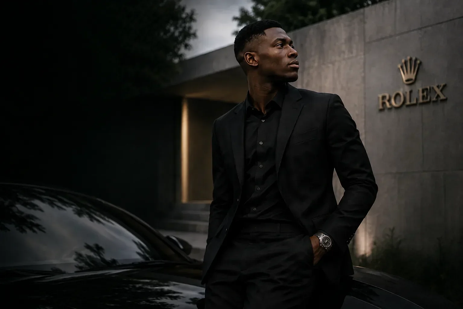 Nuno Mendes wearing a Rolex watch
